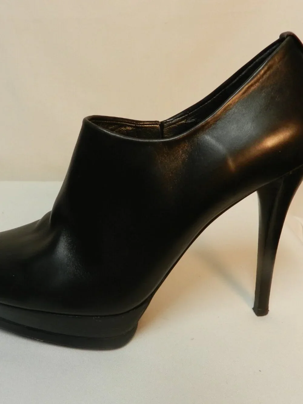Stuart Weitzman Leather heeled black boots booties pumps ankle Women Size Sz 10